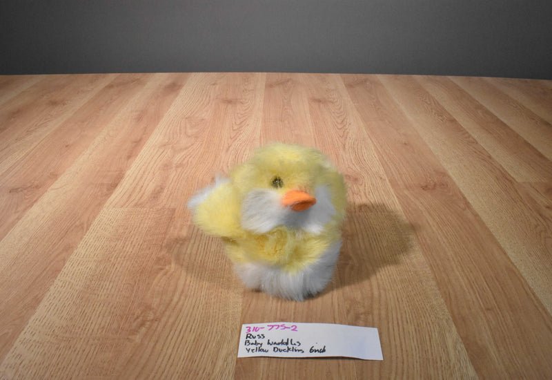 Russ Baby Waddles Yellow and White Duckling Plush