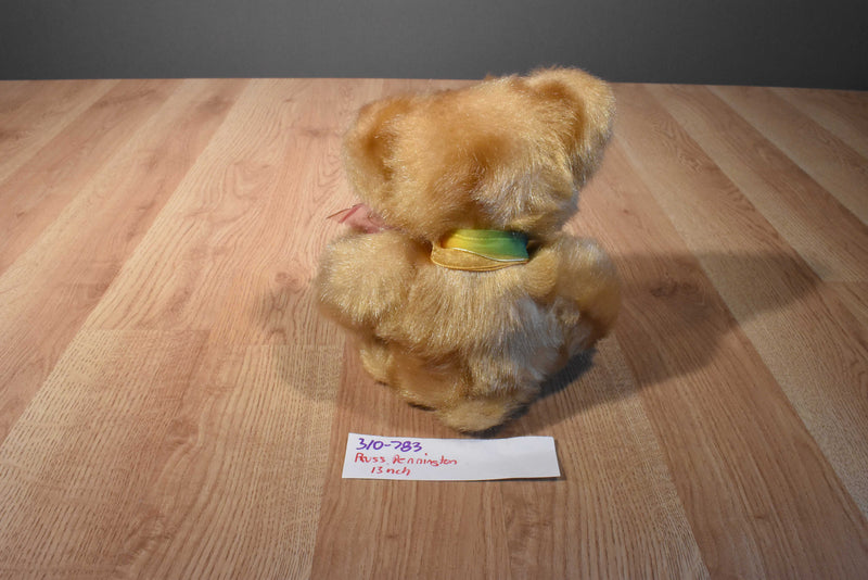 Russ Pennington Gold Honey Colored Teddy Bear Beanbag Plush