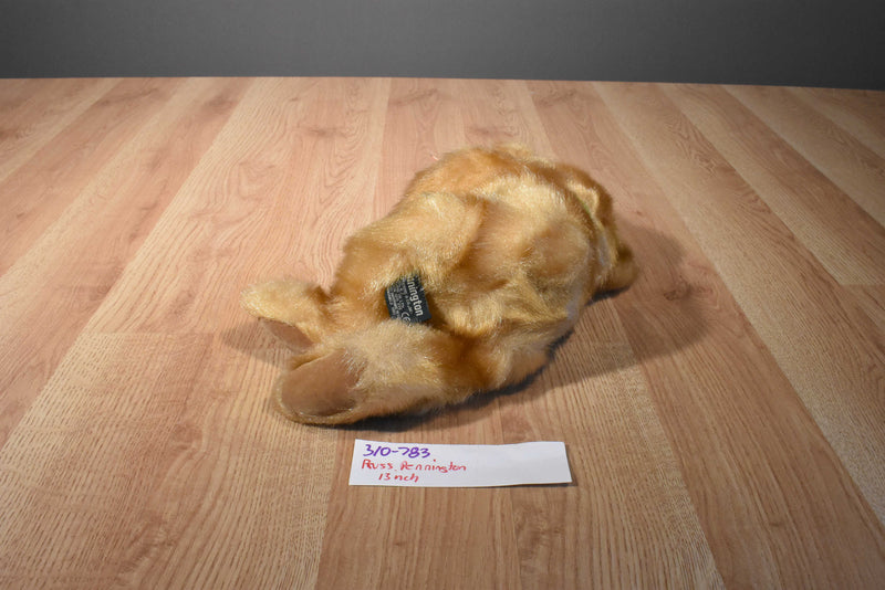 Russ Pennington Gold Honey Colored Teddy Bear Beanbag Plush