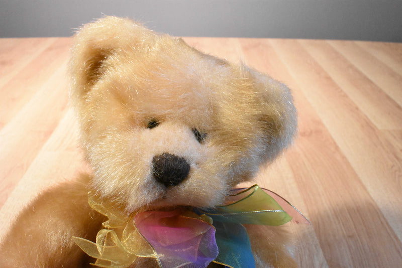 Russ Pennington Gold Honey Colored Teddy Bear Beanbag Plush