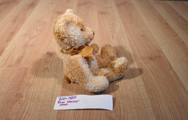 Russ Fraser Gold and Tan Teddy Bear Beanbag Plush