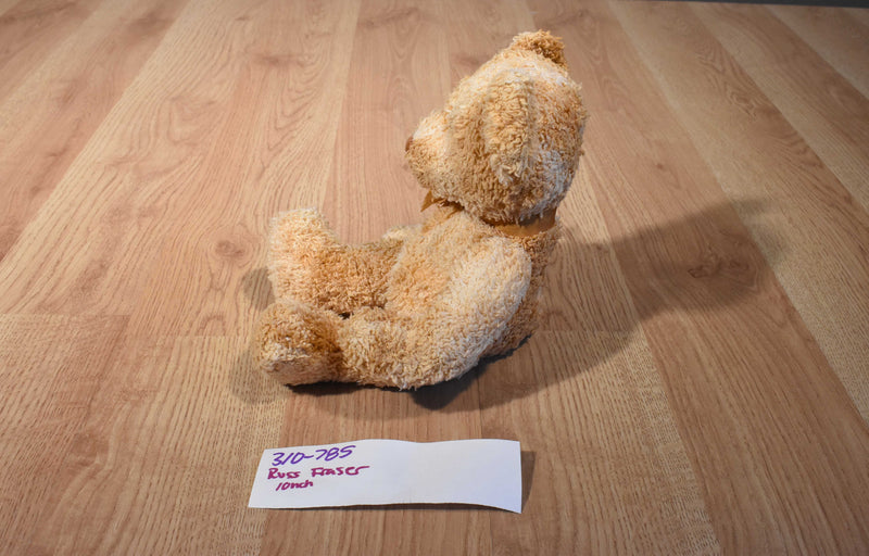 Russ Fraser Gold and Tan Teddy Bear Beanbag Plush