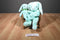 Ty Beanie Buddy 1998 and Baby 1996 Hippity Green Bunny Rabbit Beanbag Plushes
