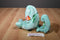 Ty Beanie Buddy 1998 and Baby 1996 Hippity Green Bunny Rabbit Beanbag Plushes