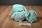 Ty Beanie Buddy 1998 and Baby 1996 Hippity Green Bunny Rabbit Beanbag Plushes
