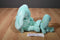 Ty Beanie Buddy 1998 and Baby 1996 Hippity Green Bunny Rabbit Beanbag Plushes