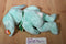 Ty Beanie Buddy 1998 and Baby 1996 Hippity Green Bunny Rabbit Beanbag Plushes