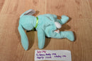Ty Beanie Buddy 1998 and Baby 1996 Hippity Green Bunny Rabbit Beanbag Plushes