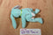 Ty Beanie Buddy 1998 and Baby 1996 Hippity Green Bunny Rabbit Beanbag Plushes