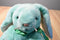Ty Beanie Buddy 1998 and Baby 1996 Hippity Green Bunny Rabbit Beanbag Plushes