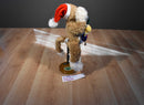 Fiesta tan and White Cat With Christmas Lights Beanbag Plush