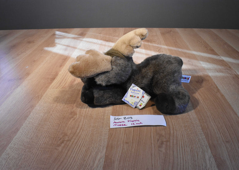 Aurora A&A Mel the Brown Moose Beanbag Plush