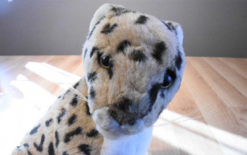 Tan, White and Black Spotted Cheetah Plush