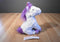 Melissa & Doug White and Purple Unicorn Plush