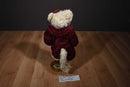 Boyd's Bears Lindsey P. Pussytoes White Cat in Red Romper 1999 Plush