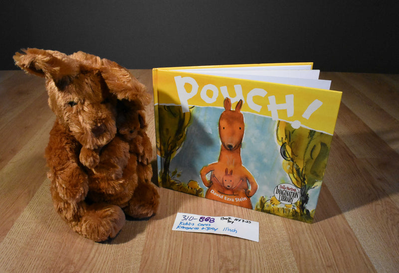 Kohl's Cares Kangaroo and Joey Beanbag Plush and Pouch Hardcover Book