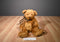 Princess Soft Dept 56 Lil Dickens Gold Teddy Bear 2004 Beanbag Plush