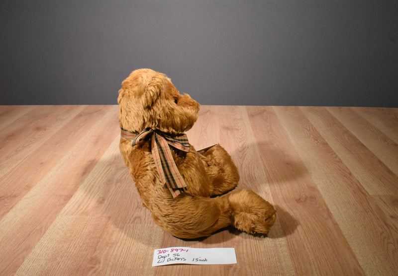 Princess Soft Dept 56 Lil Dickens Gold Teddy Bear 2004 Beanbag Plush