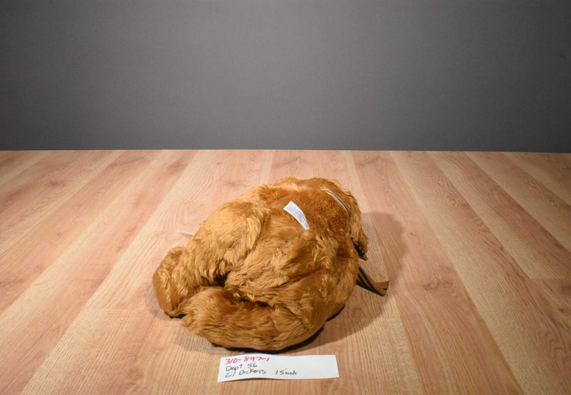 Princess Soft Dept 56 Lil Dickens Gold Teddy Bear 2004 Beanbag Plush