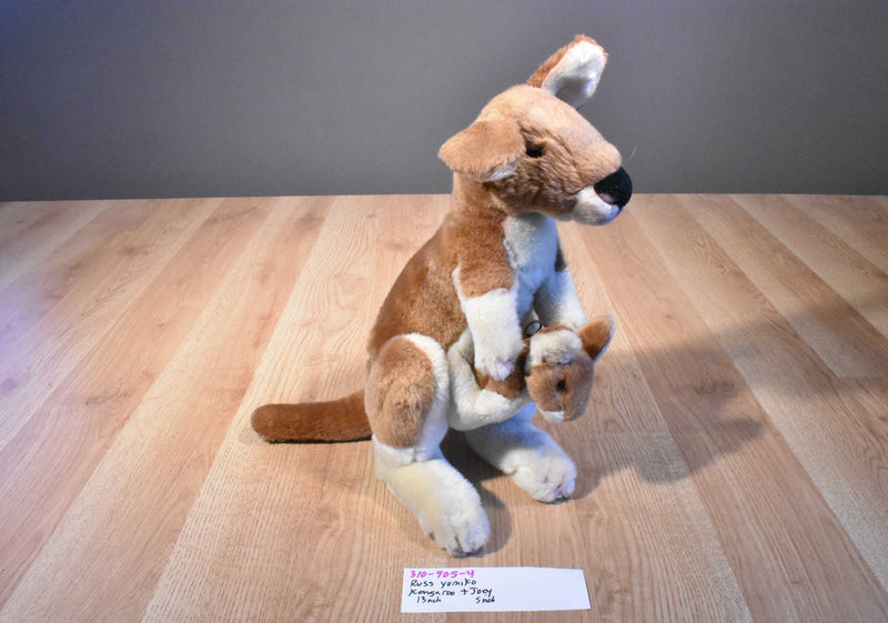 Russ Yomiko Kangaroo and Baby Joey Plush