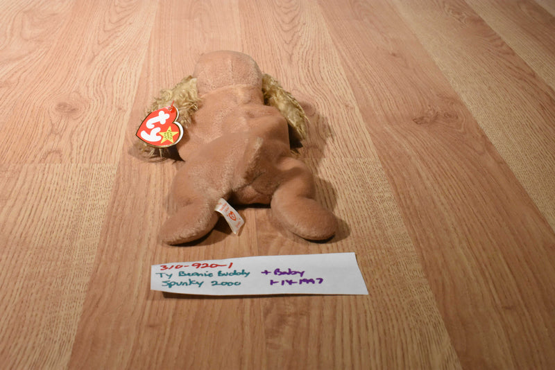 Ty Buddies 2000 and Babies 1997 Spunky the Cocker Spaniel Beanbag Plush