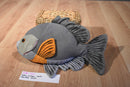 Cabin Critters Gray and Orange Sunfish 2002 Beanbag Plush