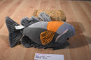 Cabin Critters Gray and Orange Sunfish 2002 Beanbag Plush