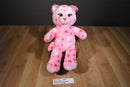 Build-a-Bear Huggable Hearts Pink Cat 2014 Plush with Hearts
