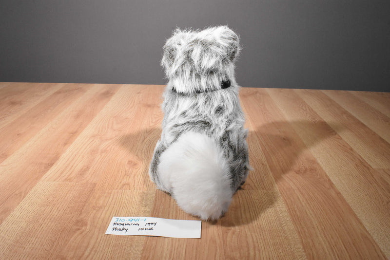 Husqvarna Grey and White Husky Dog 1994 Plush