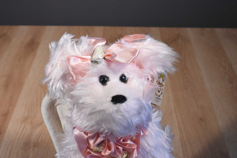 The Bearington Collection Charity the Pink Angel Bear Beanbag Plush
