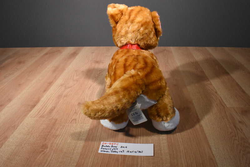 Build Bear Promise Pets Orange and White Tabby Cat 2016 Plush
