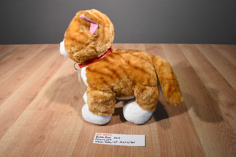 Build Bear Promise Pets Orange and White Tabby Cat 2016 Plush