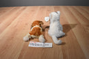 Ty Beanie Babies Sampson Dog and Delilah Cat Beanbag Plush