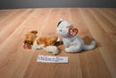 Ty Beanie Babies Sampson Dog and Delilah Cat Beanbag Plush