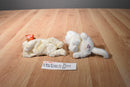 Ty Beanie Babies Sampson Dog and Delilah Cat Beanbag Plush
