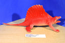 Dor Mei 1997 Plastic /Hard Rubber Red Edaphosaurus Dinosaur with Blue Eyes