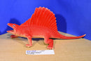 Dor Mei 1997 Plastic /Hard Rubber Red Edaphosaurus Dinosaur with Blue Eyes