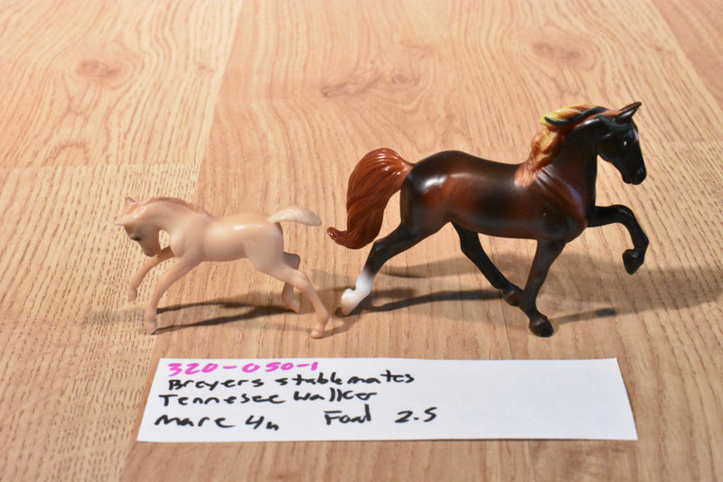 Breyer's Stablemates Tennessee Walker Mare and Foal Horses