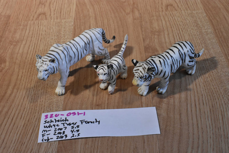 Schleich 2003 2007 White Tiger Family