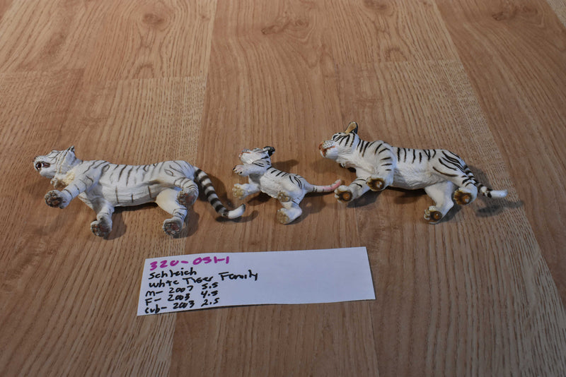 Schleich 2003 2007 White Tiger Family