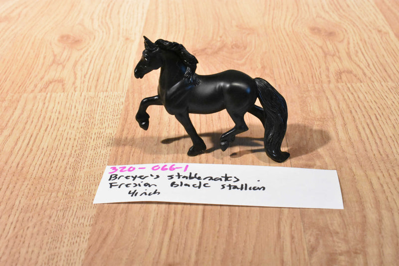 Breyer's Stablemates Black Fresian Stallion Horse
