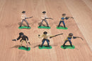 Soft Plastic Colored Cowboys and Indian Action Figures 17 pcs