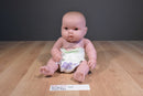 JC Toy Berenguer Baby with Brown Eyes Wearing a Diaper