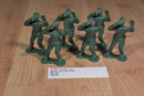 Green Plastic Army Men Soldiers Troops Military Lot of 24 Pieces