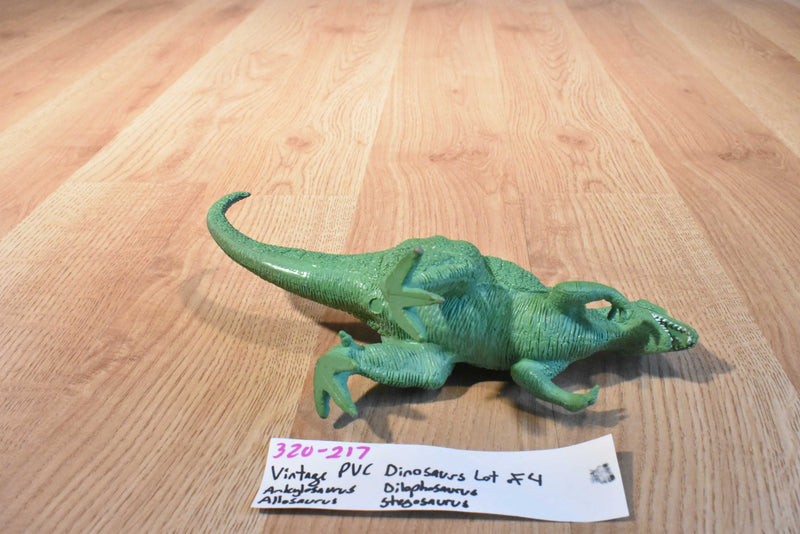 Vintage PVC Ankylosaurus Allosaurus Stegosaurus Dilophosaurus Dinosaurs
