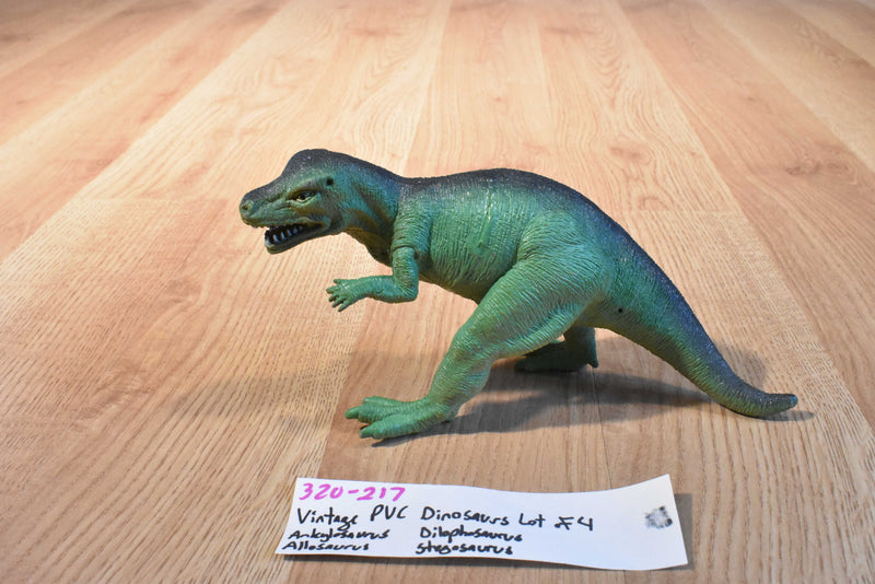 Vintage PVC Ankylosaurus Allosaurus Stegosaurus Dilophosaurus Dinosaurs