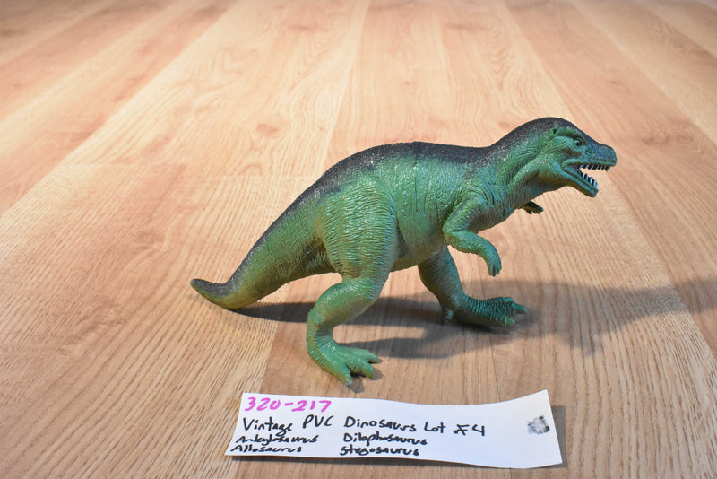 Vintage PVC Ankylosaurus Allosaurus Stegosaurus Dilophosaurus Dinosaurs