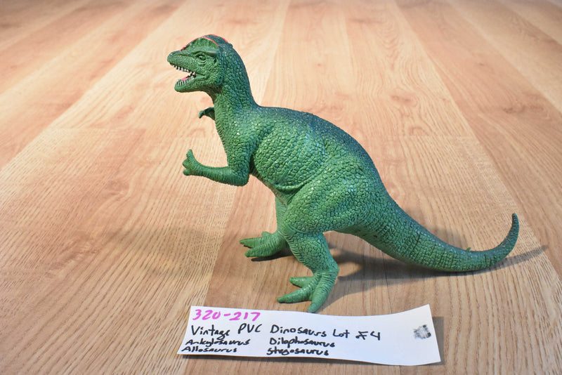 Vintage PVC Ankylosaurus Allosaurus Stegosaurus Dilophosaurus Dinosaurs