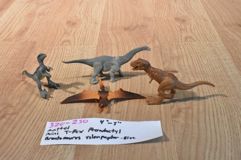 Mattel Jurassic Park 4 Mini Dinosaurs Action figures