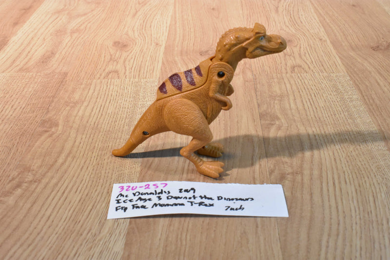 McDonald's Ice Age 3 Flip Face Mama Momma T-Rex Dinosaur Action Toy